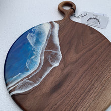 Load image into Gallery viewer, Walnut charcuterie board 12” diameter